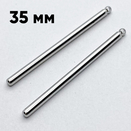 Подвеска Палочка, цвет серебро (родий), размер 35*2 мм, цена за 1 шт