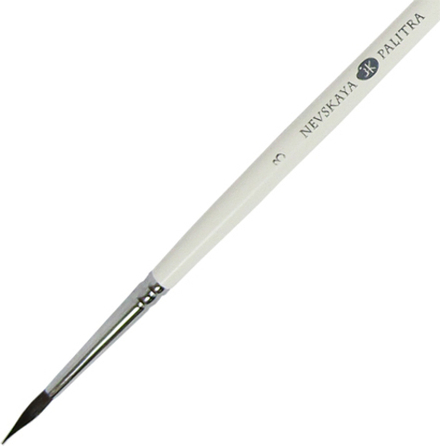 Невская Палитра Кисть Белка круглая, короткая ручка №3