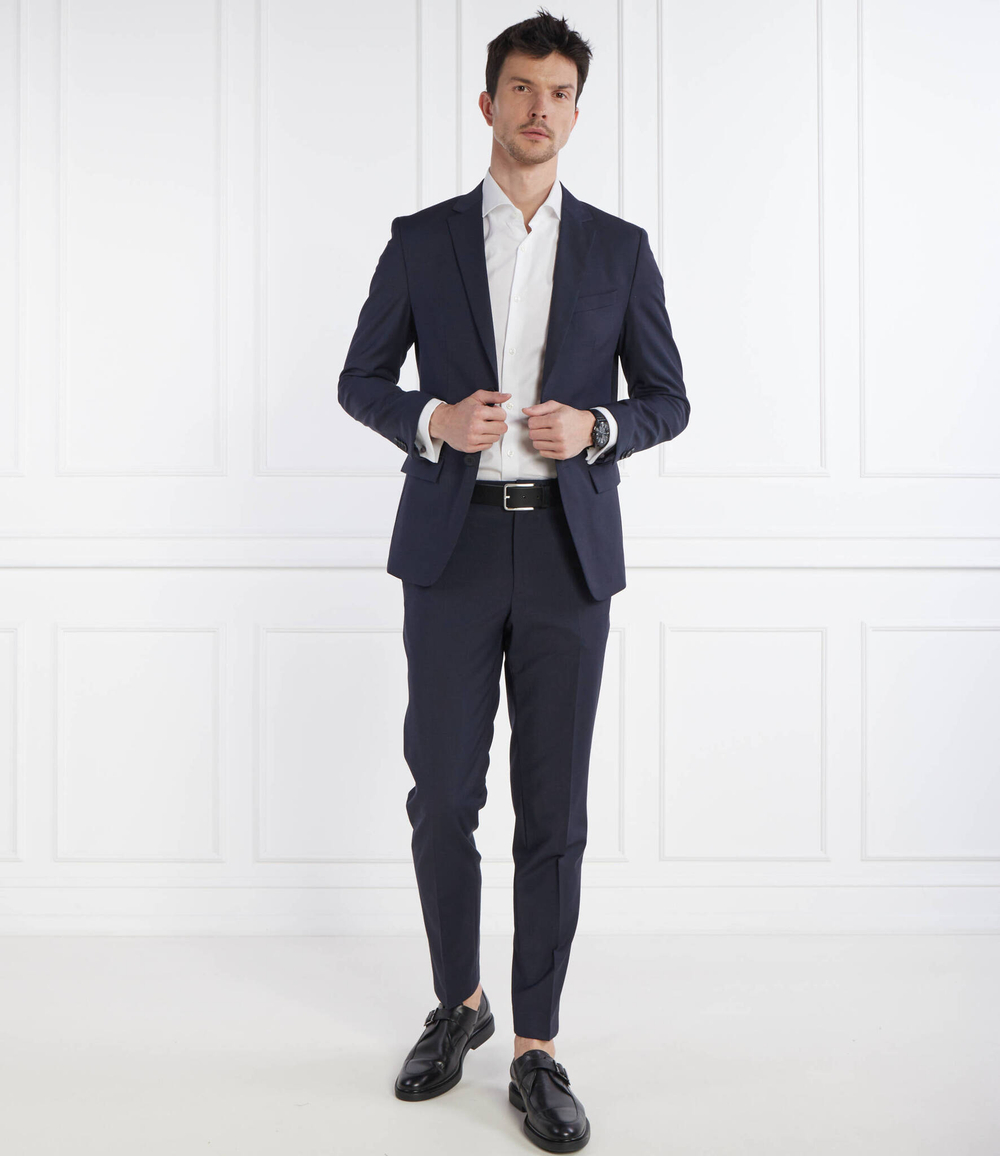 Хлопковый пиджак MODERN Calvin Klein - темно-синий(K10K112935)