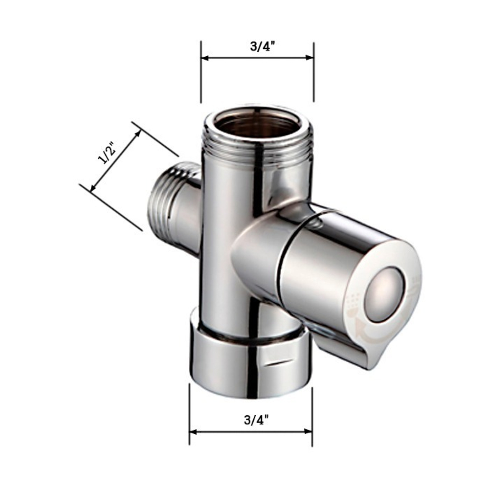 Вентиль клапанный (дивертор-картридж) FRAP FBBB-3 (хром, силумин)
