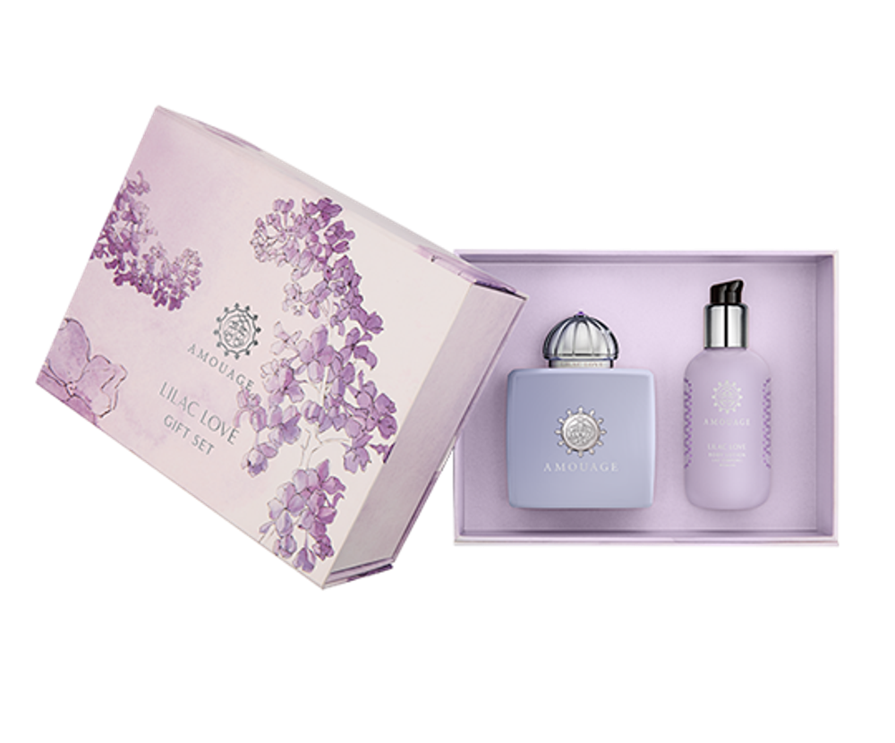 Amouage Lilac Love woman (Парфюмированная вода 100 мл + Лосьон для тела 300мл)