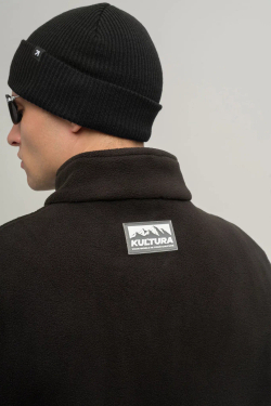 Толстовка KUL'TURA "ZIP FLEECE" Чёрный