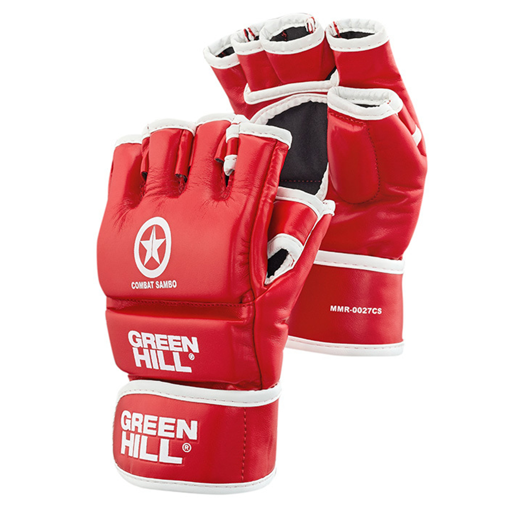 MMR-0027cs Перчатки COMBAT SAMBO красные