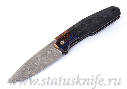 Нож CKF/Philippe Jourget FIF20 TimDam (Damasteel, Timascus, shred CF)