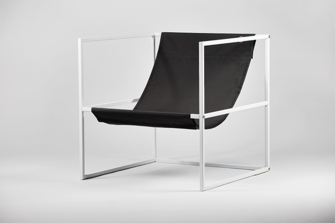 Уличное кресло TESS Outdoor Chair white / anthracite textile (Up!Flame)