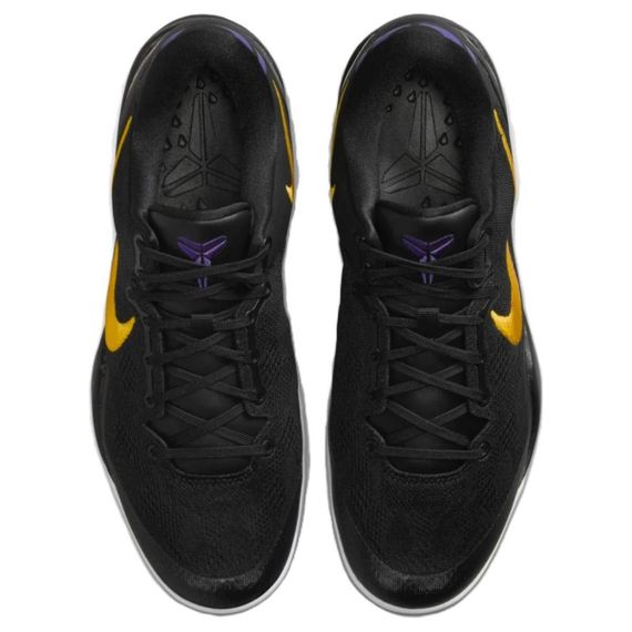 NIKE Kobe 8 Баскетбольные кроссовки Низкие Черные, летающие, желтые Унисекс