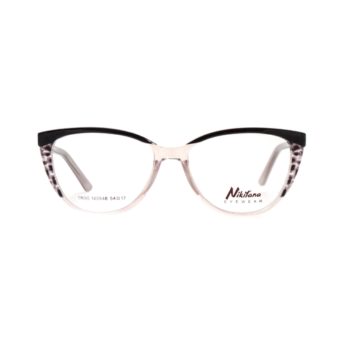 Оправа бабочка Nikitana 3948 С1 прозрачно-розовая с черным