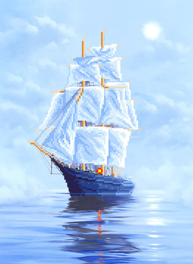 "Морской бриз"-4055 ткань с нанеенным рисунком