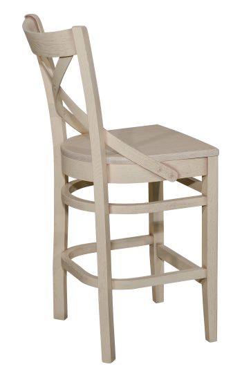 Стул полубарный Соло-ПБ (дуб/тон 900/жесткое сиденье)