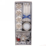 Набор свечей новогодних «Волшебный вечер» 25*9*3 см, шампань