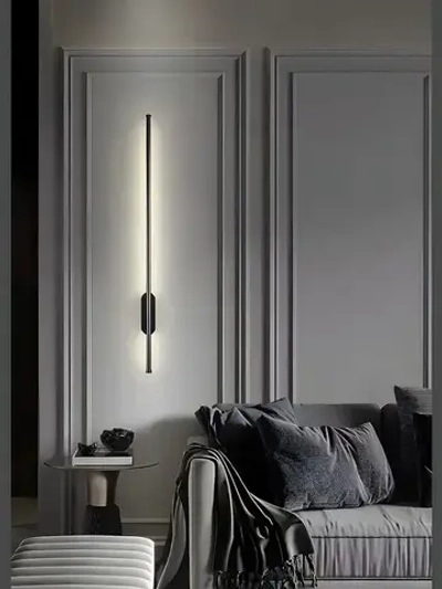 Светильник настенный светодиодный черный, 100см, 21W, бра настенный OutFrame, три режима