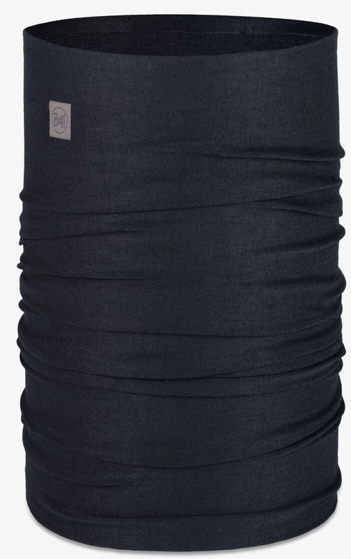 Тонкая зимняя бандана-труба Buff Thermonet Solid Black Bike Collection Фото 1