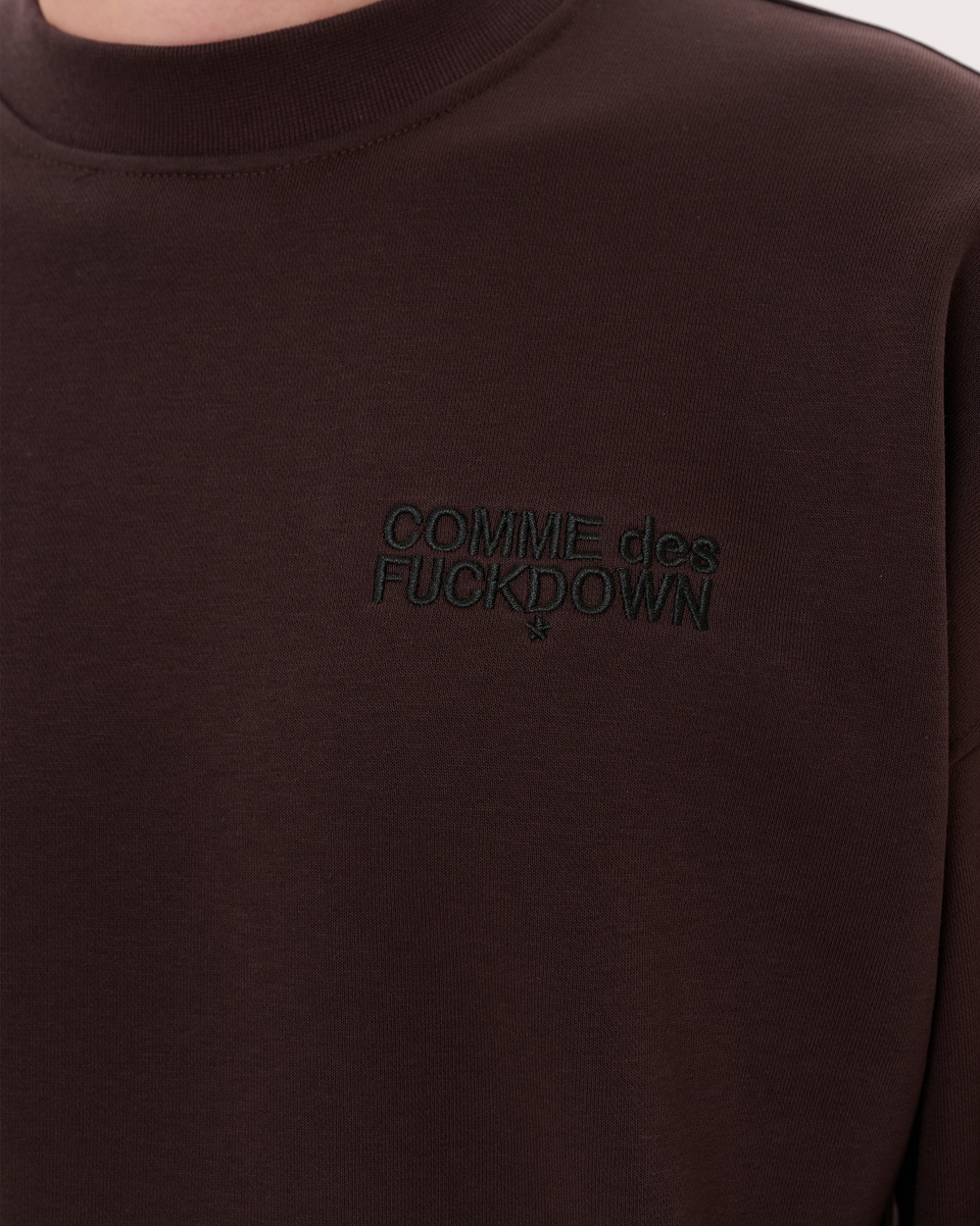 COMME DES FUCKDOWN СВИТШОТ КОРИЧНЕВЫЙ