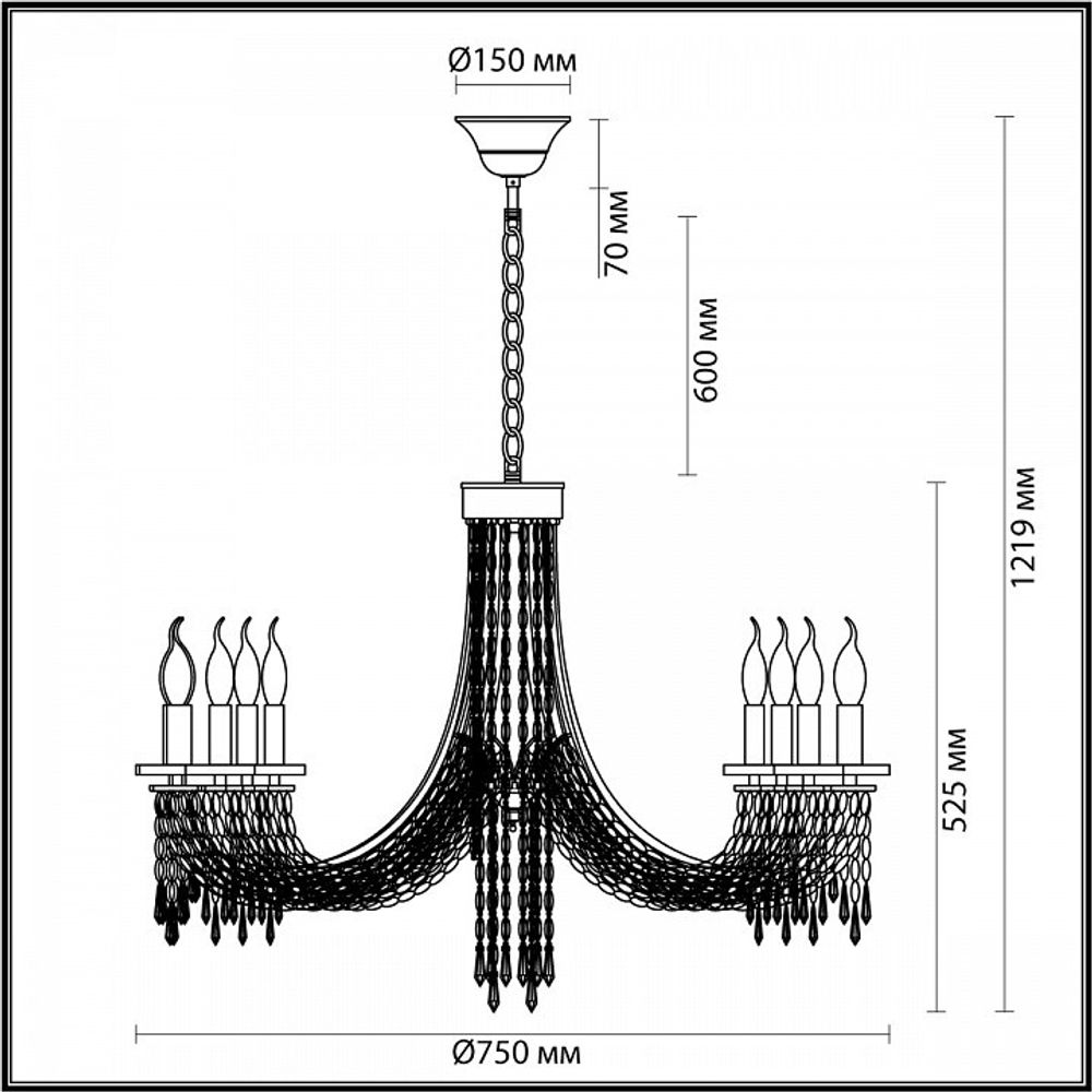 Подвесная люстра Odeon Light Capel 5063/8