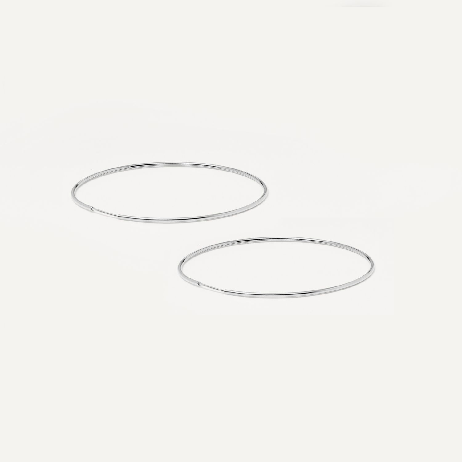 Серьги Wide Silver Congo - 7 cm