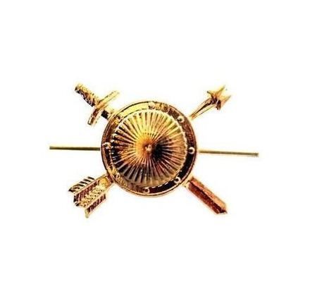 Эмблема петличная РВСН н/о золотая