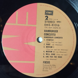 Винтажная виниловая пластинка LP Focus Hamburger Concerto (Japan 1977) (No Obi) La Cathedrale De Strasbourg