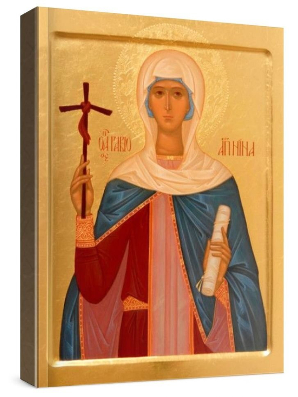 Нина, равноапостольная (рукописная икона)