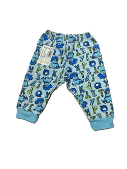 Штанишки с манжетом на резинке из футера (100% хлопок с начесом) на рост 68 см