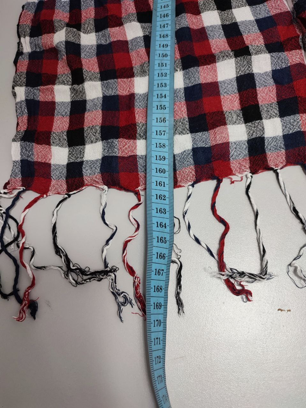 Палантин в клетку