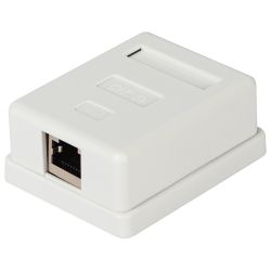 Компьютерная розетка ЭРА RJ-45 категория 5е экранированная 1-порт упаковка 40 шт.