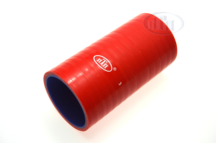 Патрубок радиатора верхний (D= 60 mm, L= 130 mm) КАМАЗ ЕВРО красный MVQ (6522-1303010-01) ПТП