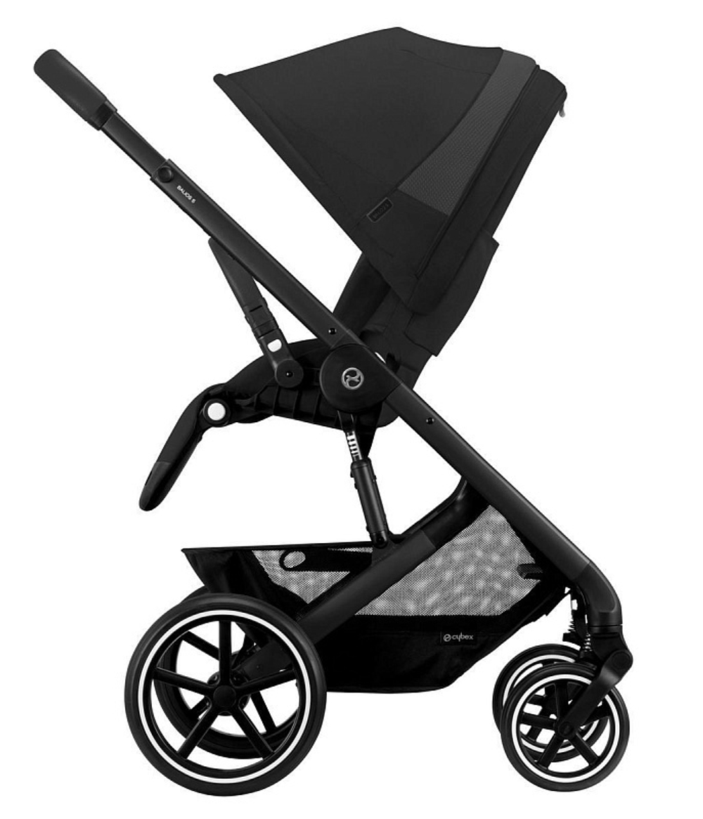 Детская коляска Cybex Balios S Lux BLK Aton B2 i-Size 3 в 1 Moon Black с дождевиком/Volcano Black