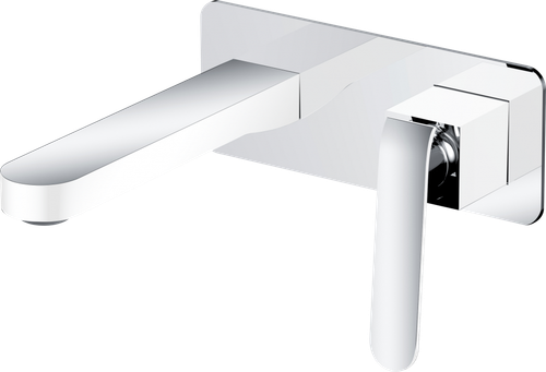 26044-F Смеситель вст. для раковины (бел.+хром) "GANZER"  (8/1шт)