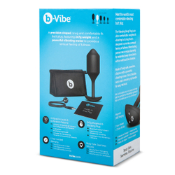 b-Vibe Vibrating Snug Plug 4 - Анальная пробка с вибрацией