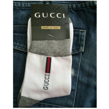 Мужские носки белые Gucci