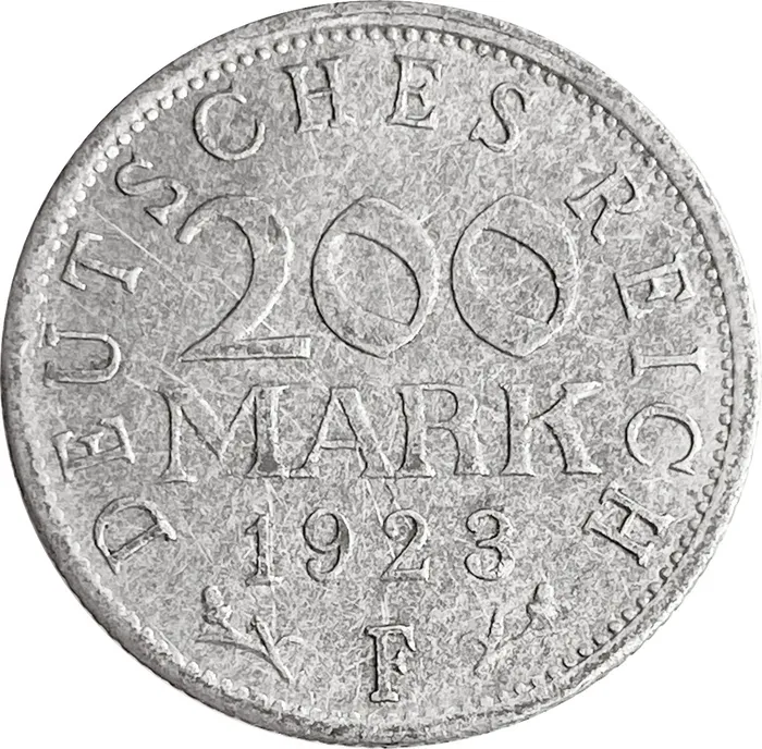 200 марок 1923 Германия "F"