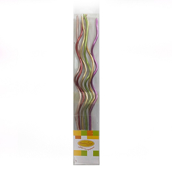 Свечи Спираль Metallic ассорти 13 см 6 шт