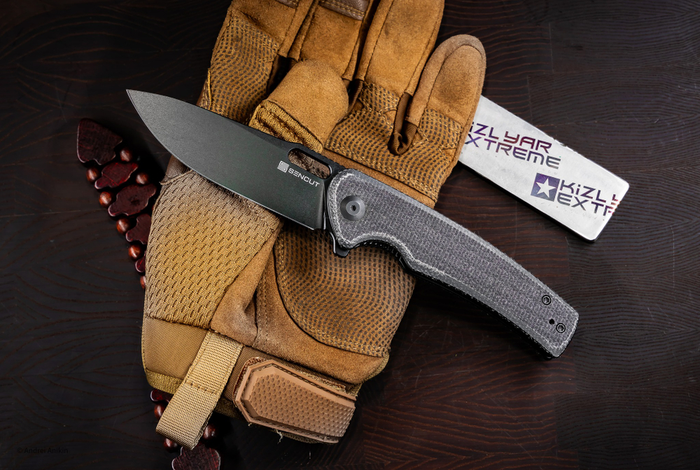 Нож SENCUT Vesperon сталь 9Cr18MoV рукоять Black Canvas Micarta