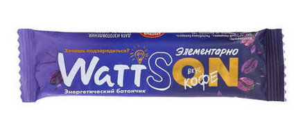 Батончик WattSON "Энергетический с кофеином" 40г. Красный пищевик