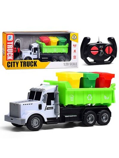 Игровая машинка Мусоровоз с контейнерами (998-90Y)