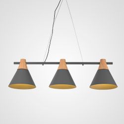 Реечный подвесной светильник NEXT Gray