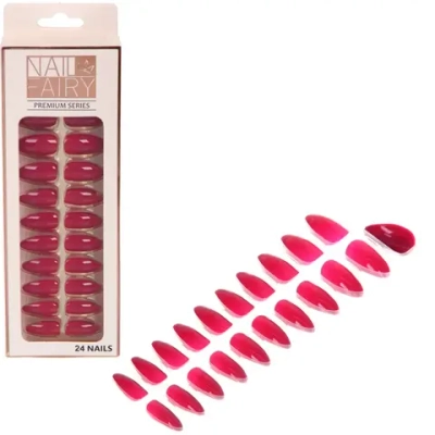 Ногти накладные на клеевых пластинах 24шт «ТЫПРЕКРАСНА!», цвет розово - сливовый, длина 2.3см