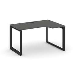 Style Project Стол рабочий эргономичный SN-59O.SPA-021(R) Антрацит/Металл Черный/Черный Заглушка 138