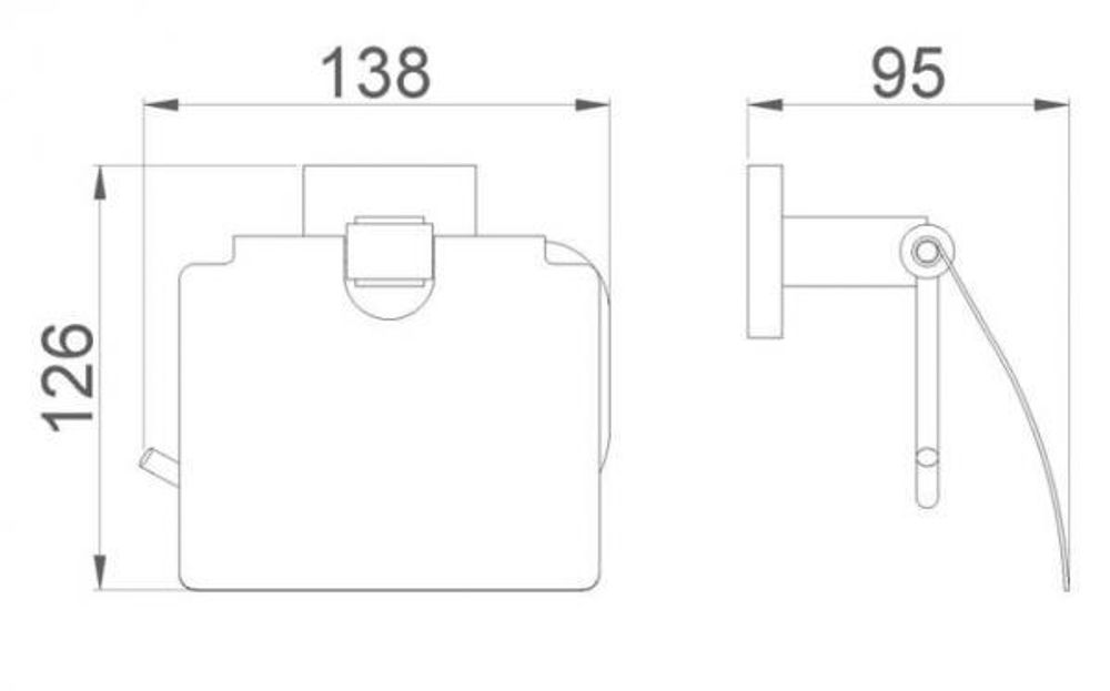 Держатель для туалетной бумаги нерж. сталь BARCELONA 16917.N чёрный