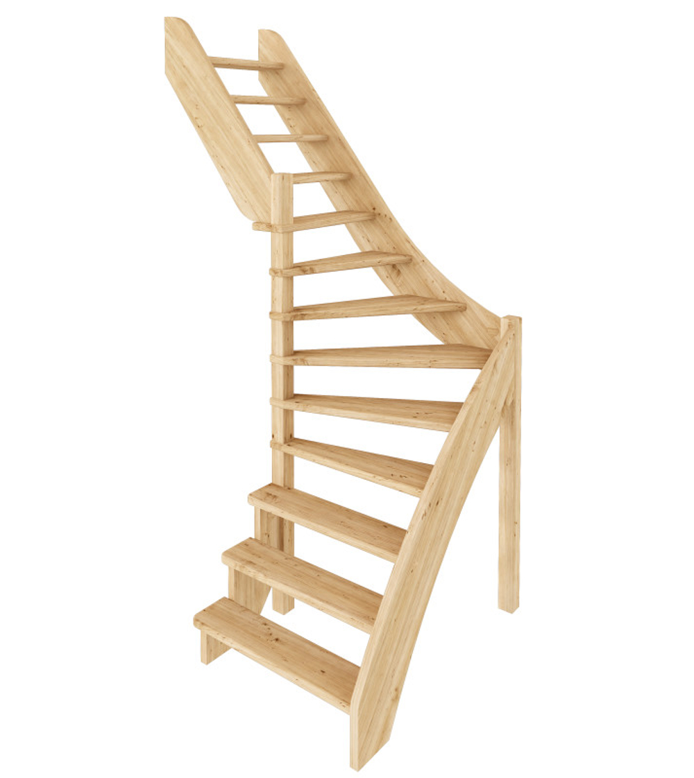 Лестница на второй этаж ЛС-92м/3 Левая