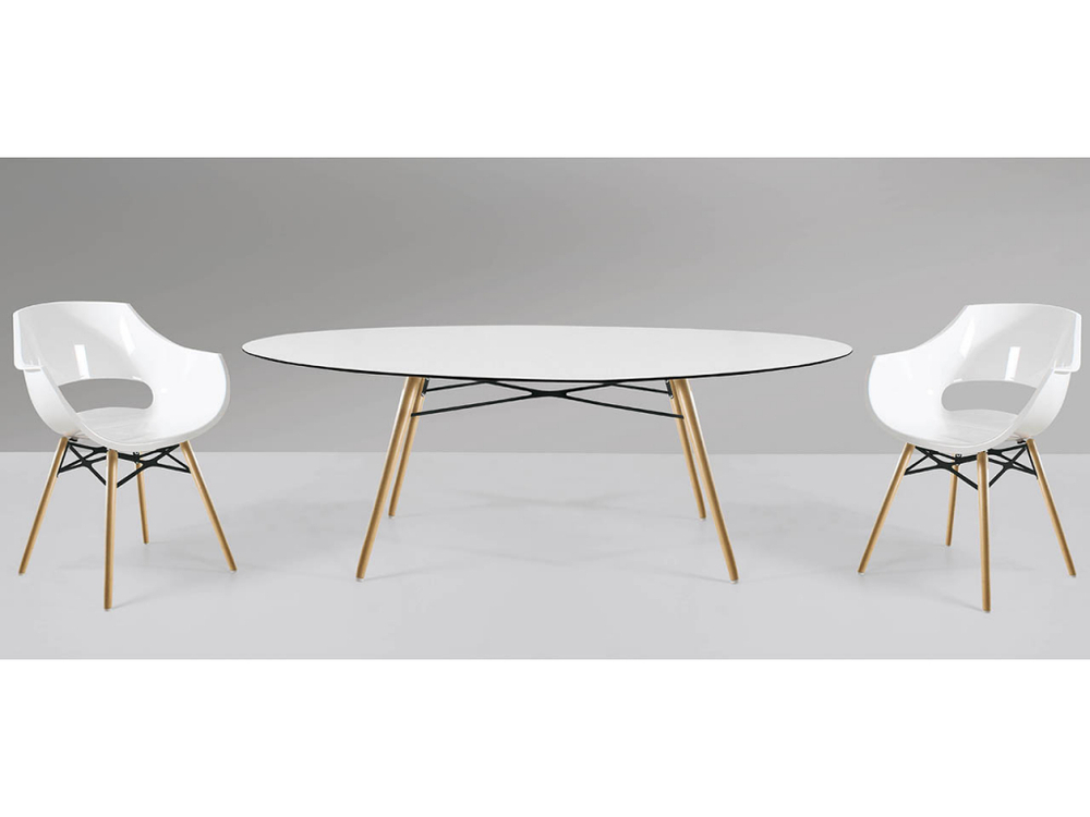 Стол ламинированный Papatya Wox, натуральный