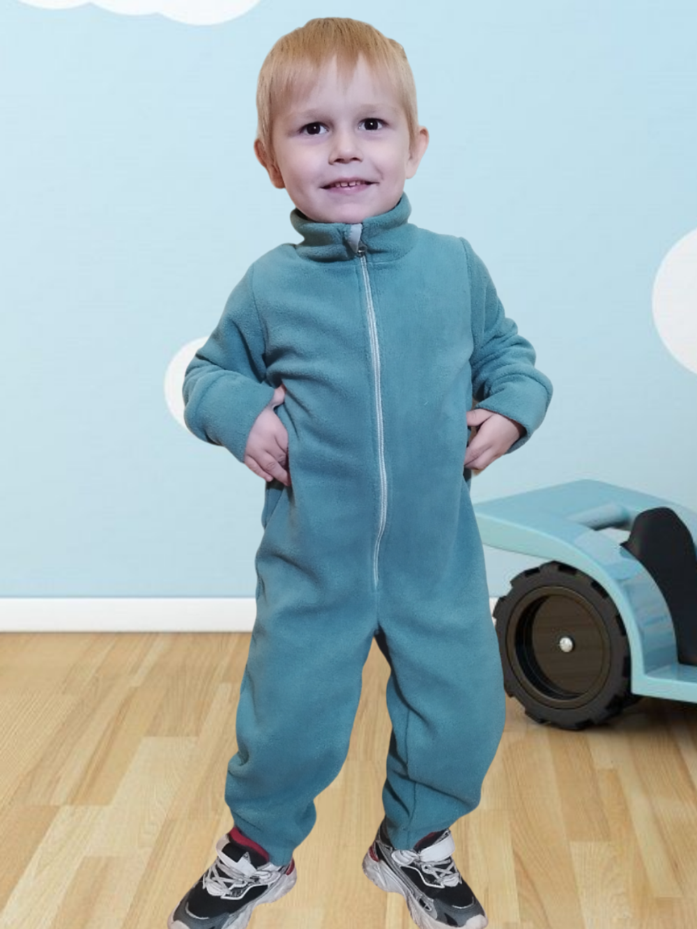 1141 Комбинезон детский флис арктик (60-116)