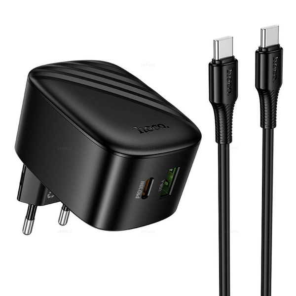 Складное зарядное устройство на Type-C Hoco CS102A PD30W+QC3.0 (black)