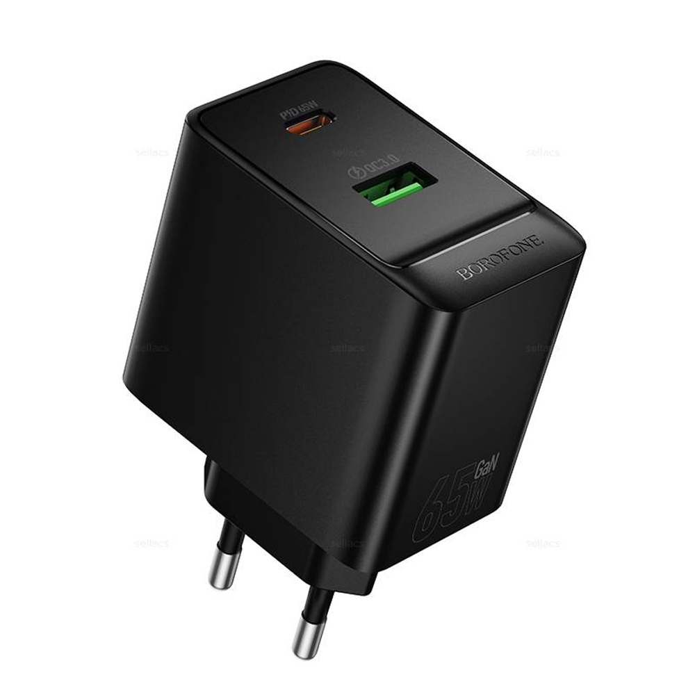 Borofone BAS17A Erudite PD65W(1C1A) зарядное устройство (black)