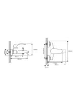 Комплект смеситель для ванны с коротким изливом с душевой Culto SPIKE