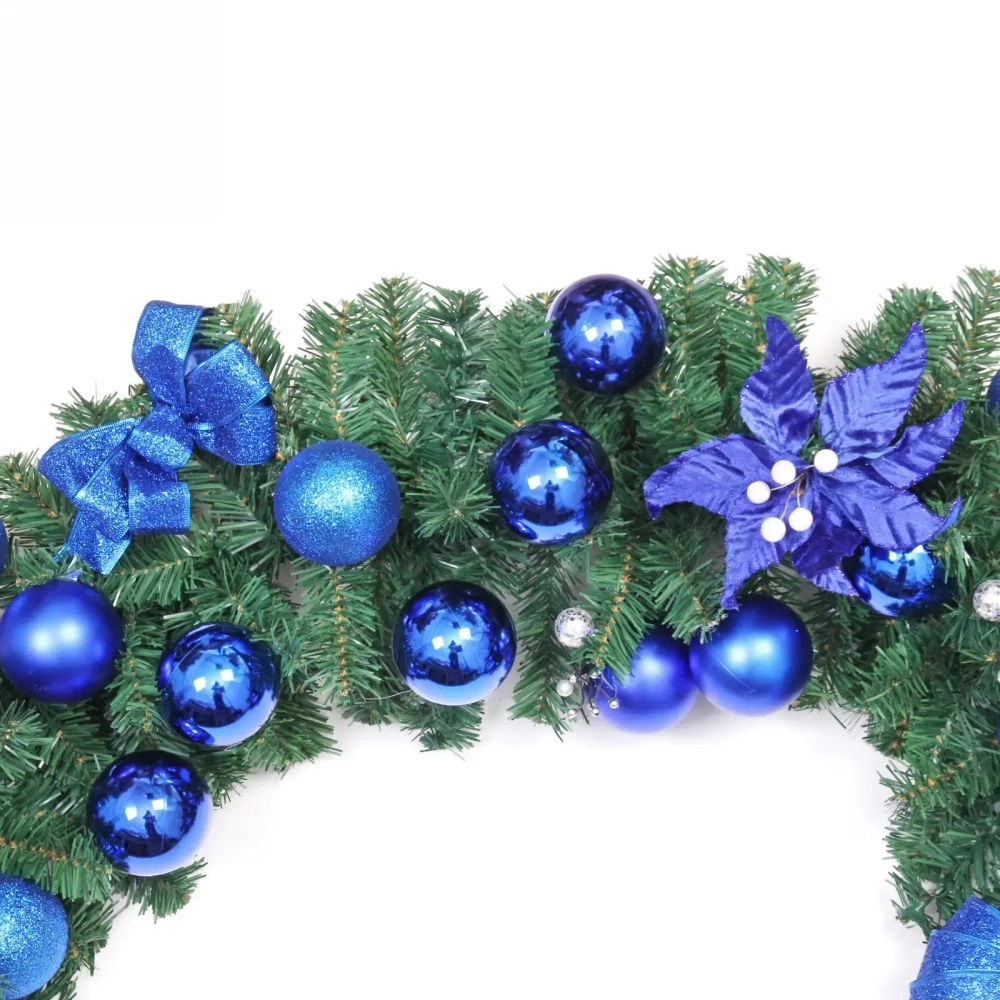 Гирлянда хвойная «Сказочное чудо» 1,8 м d=30 см, ПВХ, синий (SST1950R-180)