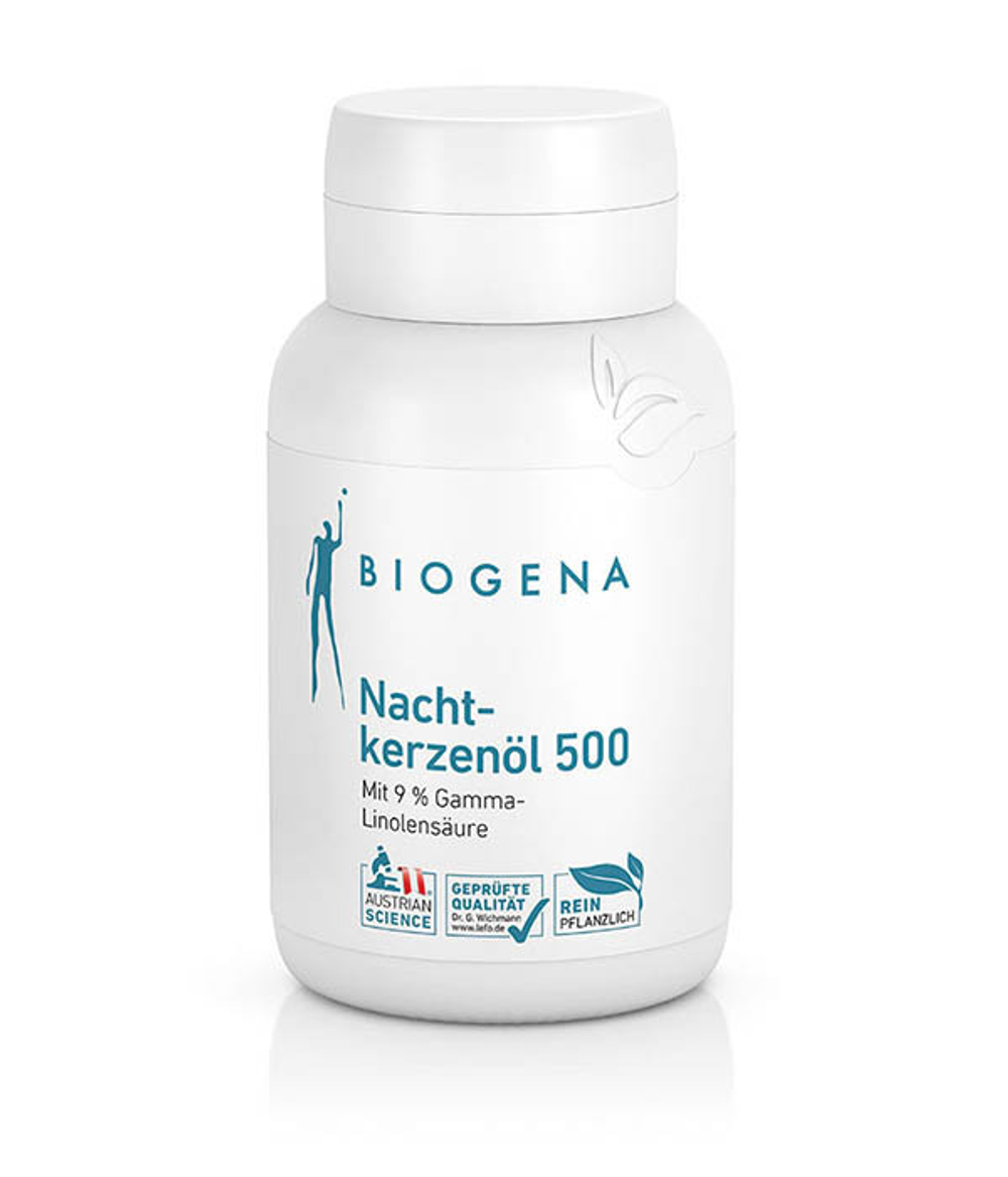 BIOGENA МАСЛО ПРИМУЛЫ ВЕЧЕРНЕЙ 500 NACHT- KERZENÖL 500 (60 кап)