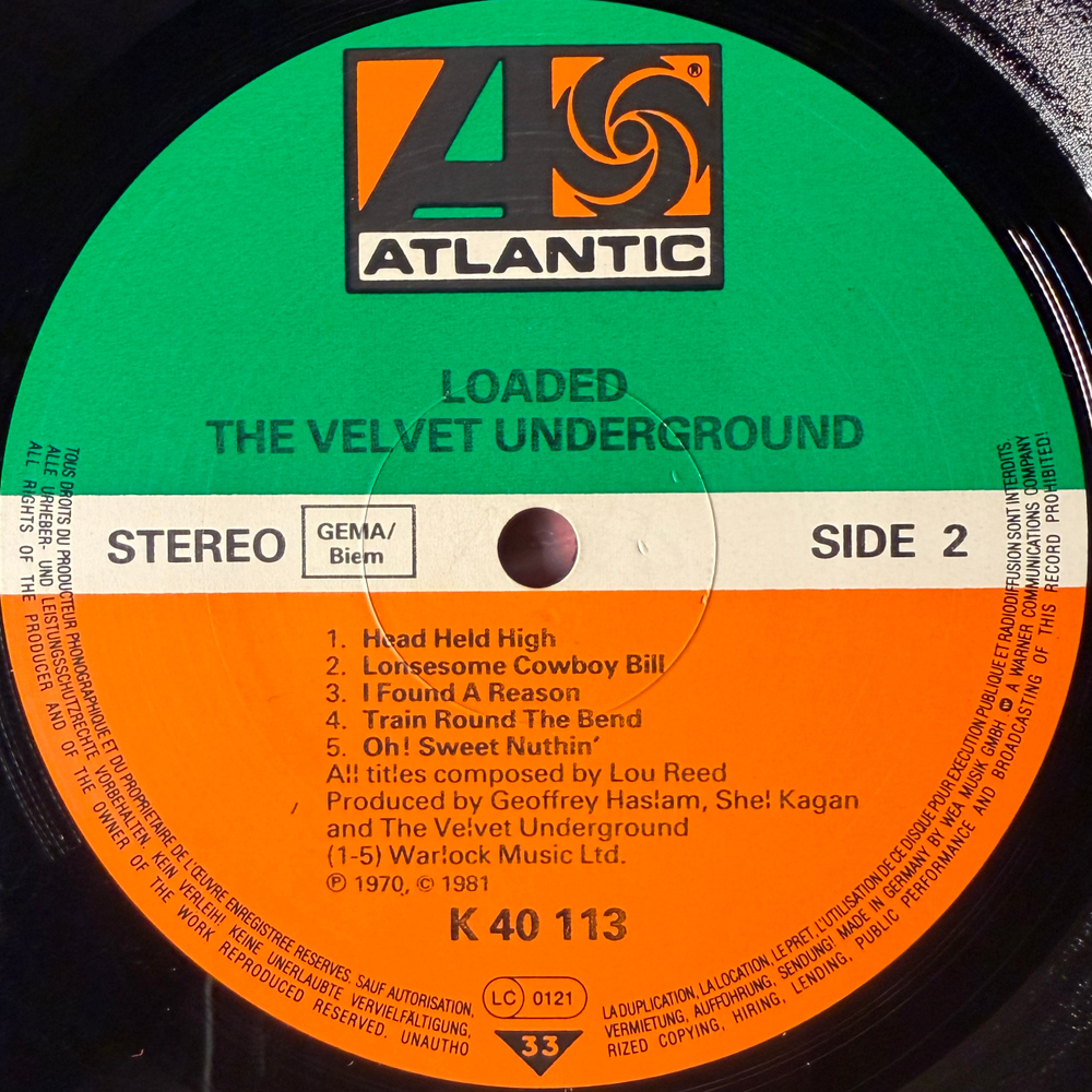 The Velvet Underground ‎– Loaded (Германия)