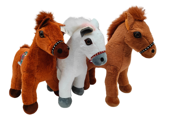 Мягкая игрушка Лошадка в ассорт. 35х35см