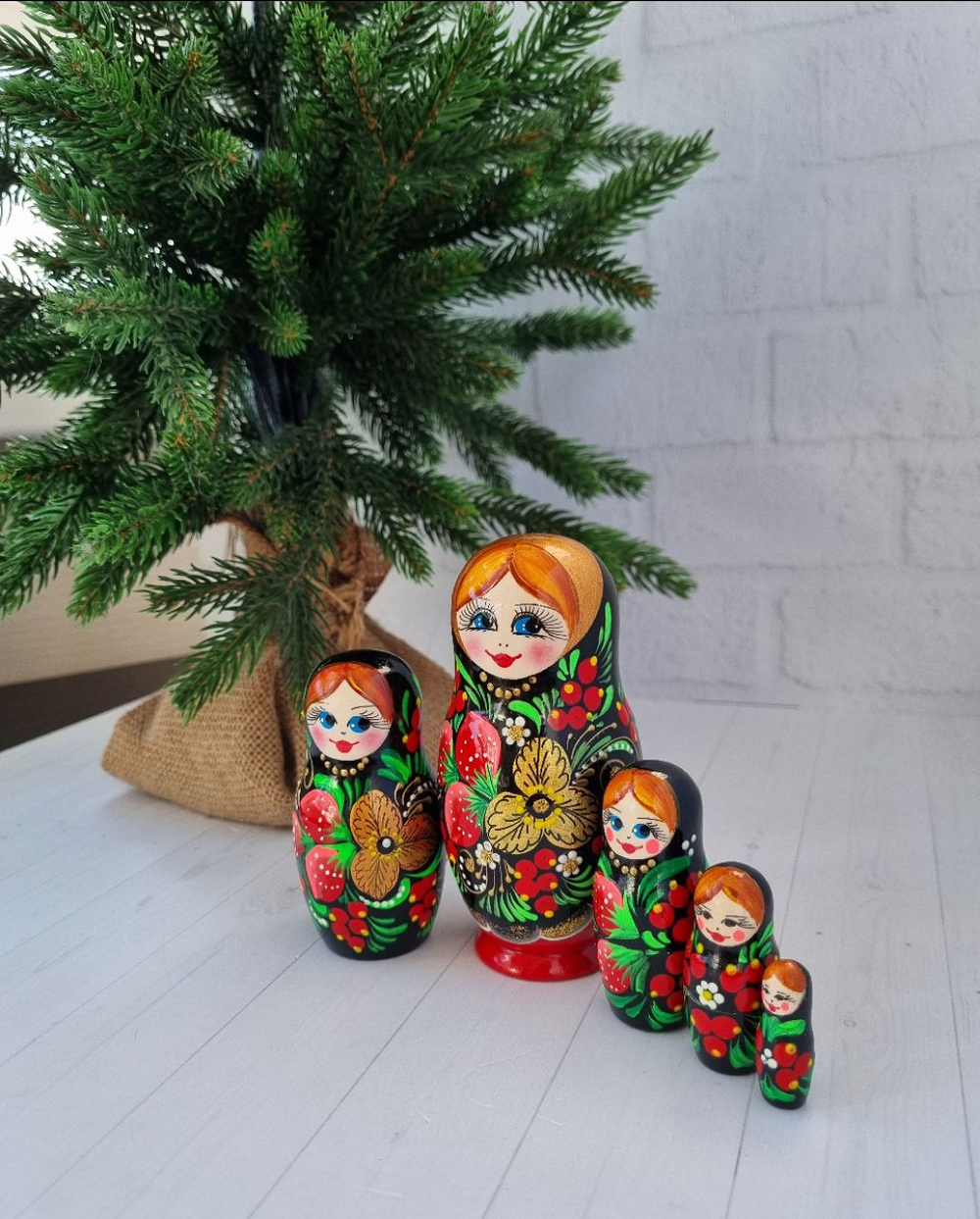 Матрешка 5мест 12см